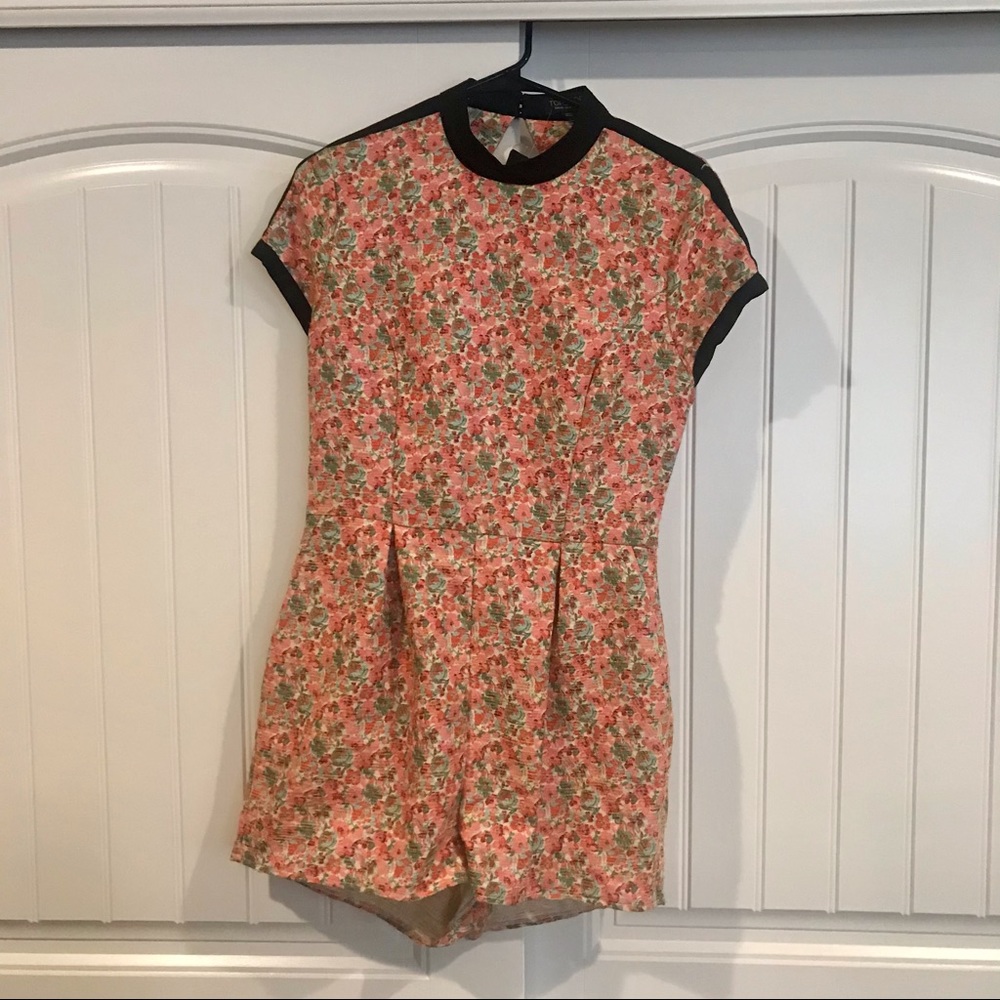 Topshop Jacquard Romper